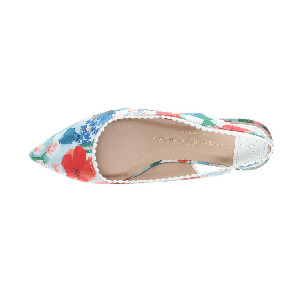 Chinese Laundry Mango Floral Pointed Toe Slingback Pumps 4