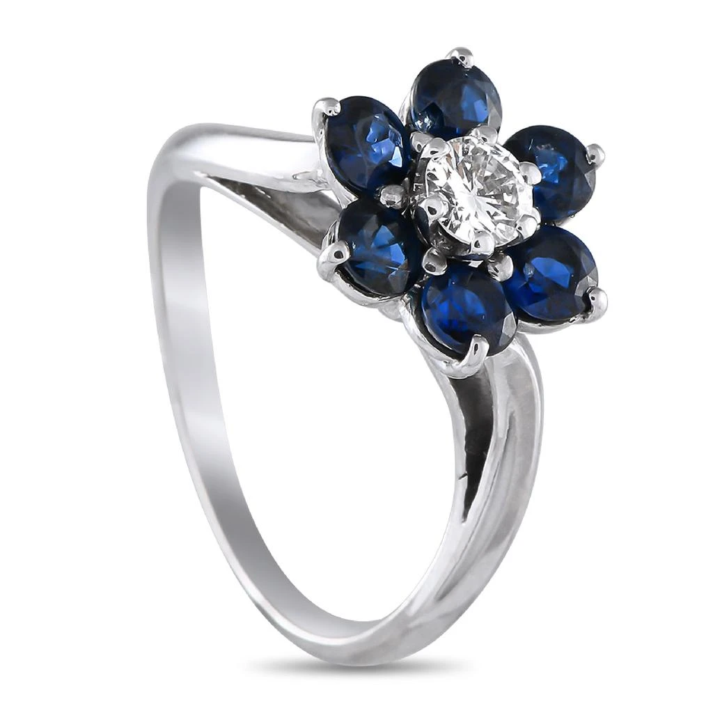 MAUBOUSSIN 18K White Gold Diamond and Sapphire Ring MB29-050825 1