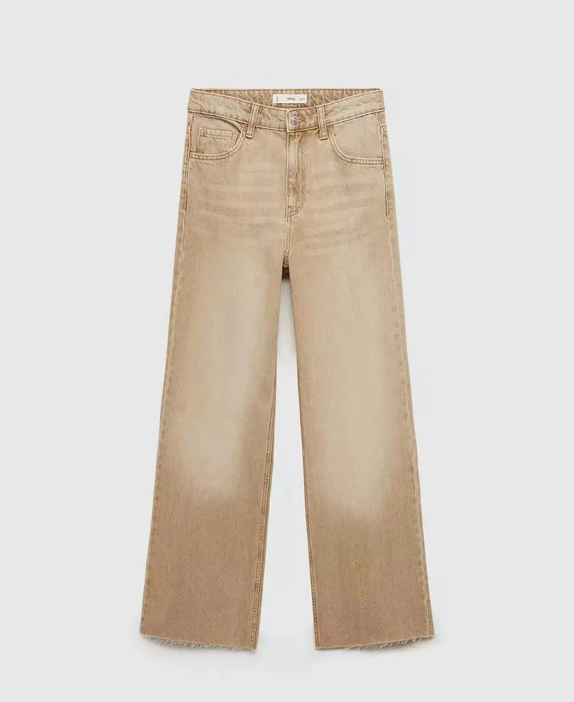 Mango Women's Danila Medium-Rise Wide Leg Jeans 2