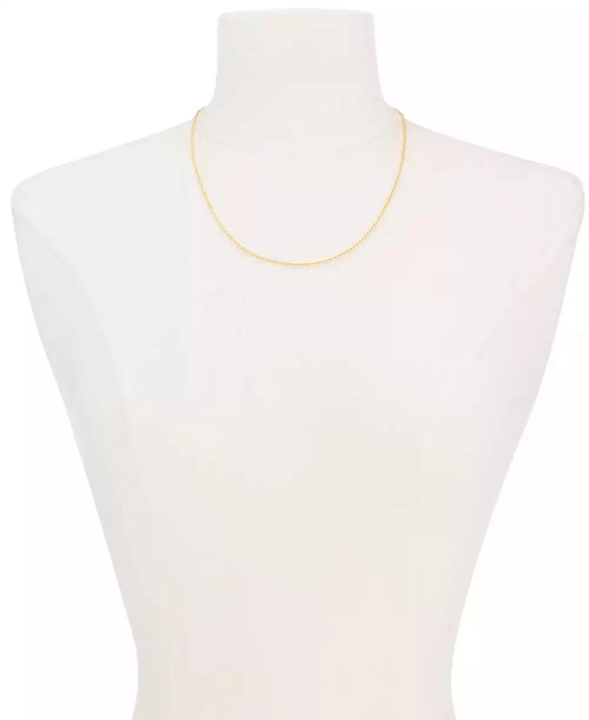 Giani Bernini Thin Rope Chain 16" Necklace (1.5mm) in 18k Gold-Plate Over Sterling Silver, Created for Macy's (Also in Sterling Silver) 2