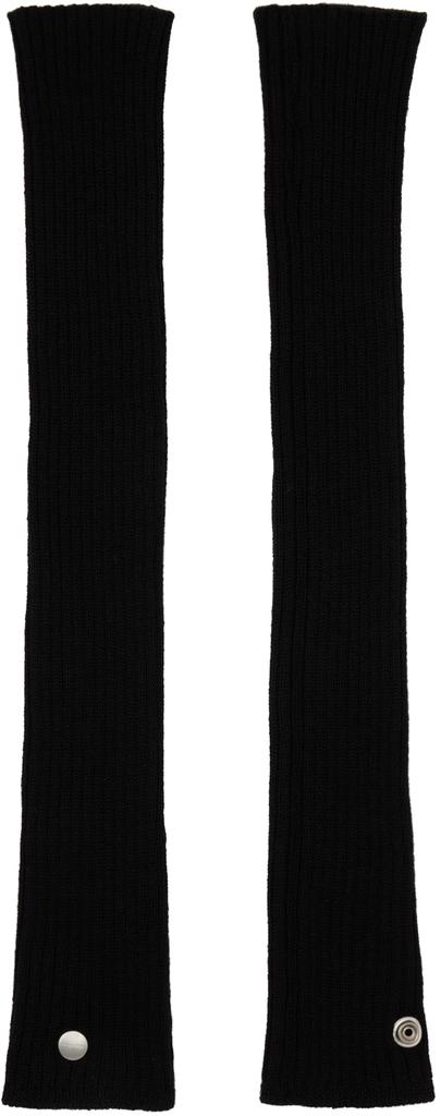 Shop Black Porterville Ribbed Arm Warmers on Sale at BeyondStyle