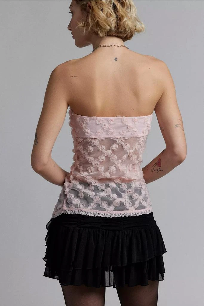 Kimchi Blue Kimchi Blue Rosie Floral Applique Tube Top 3