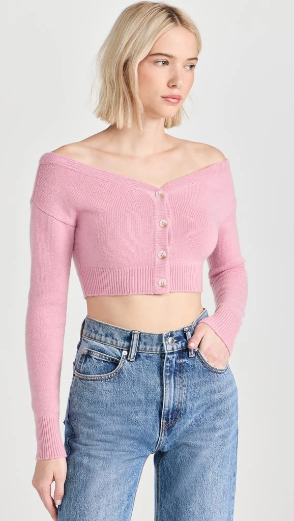 Reformation Millie Off Shoulder Cardigan 7
