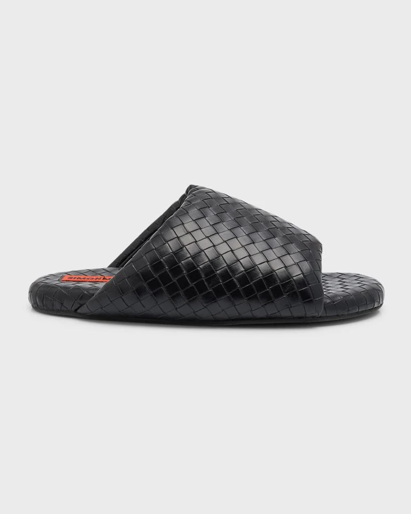 Simon Miller Bubble Vegan Woven Slide Sandals 1