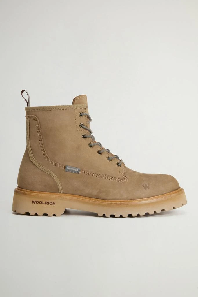 Woolrich Main Combat Boots in Suede - Men - Black 1