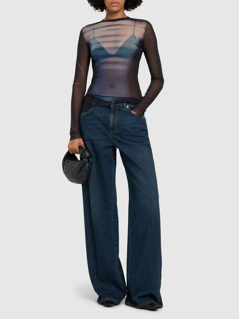 Jean Paul Gaultier Le Mâle Printed Mesh Top 1