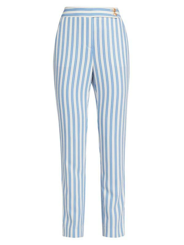 Toccin Eden Striped Cigarette Pants 5