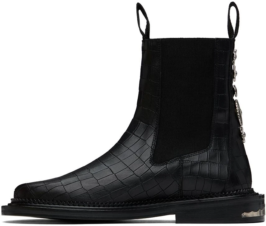 Toga Virilis Black Side Gore Chelsea Boots 3