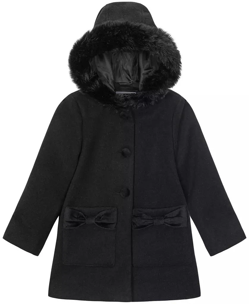 blue dress for baby girl Touch of Pink Faux Fur Duchess Coat – Mia Belle Girls
