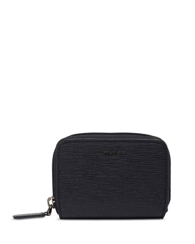 Tumi Nassau SLG Leather Embossed Zip Card Case 1