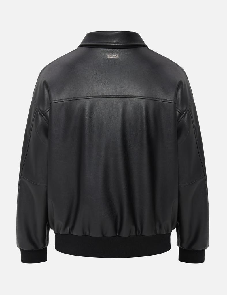 Team Wang Choices Faux Leather Padded Jacket