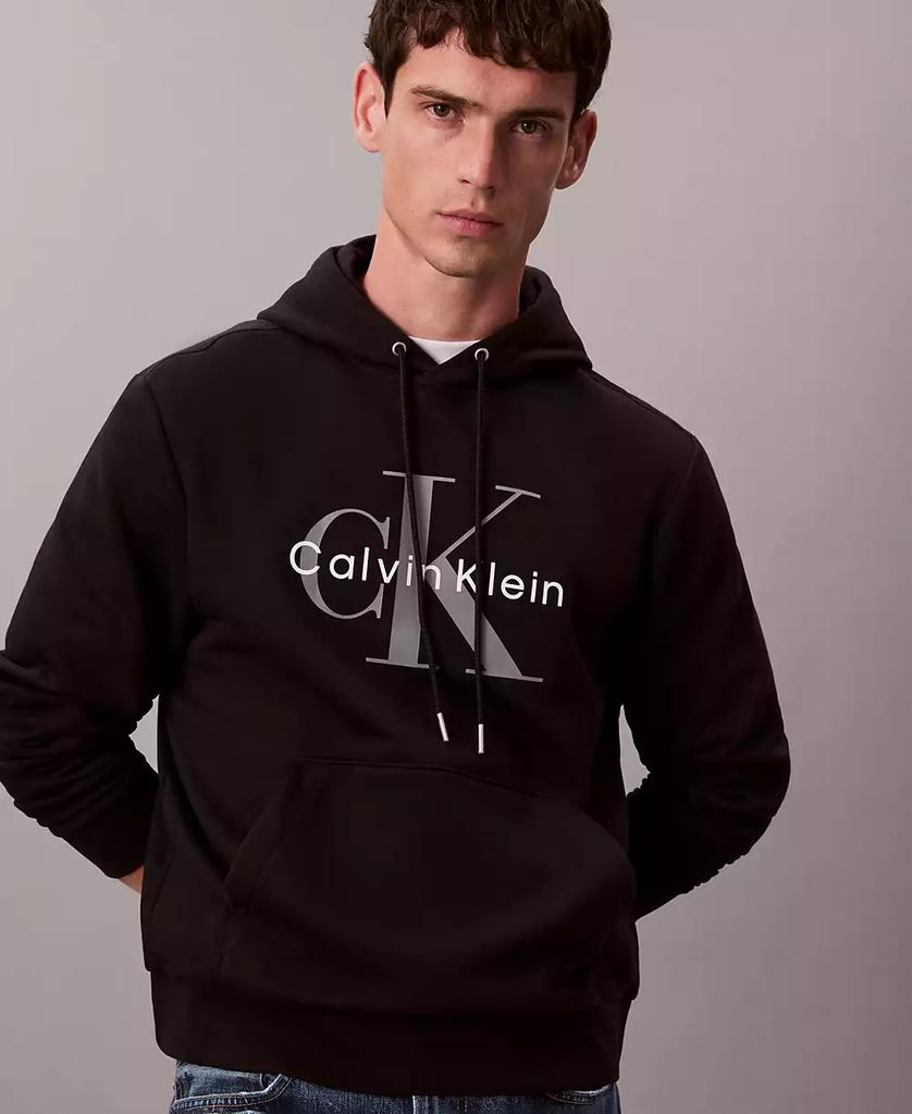 Calvin Klein Men's Monogram Logo Fleece Hoodie