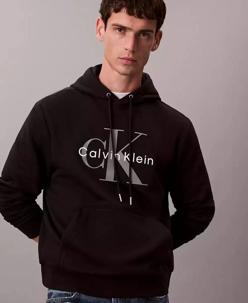 Calvin Klein Men's Monogram Logo Fleece Hoodie 1