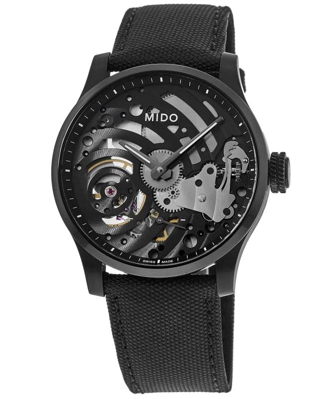 MIDO Mido Multifort Mechanical Skeleton Limited Edition Black Fabric Strap Men's Watch M032.605.47.410.00 1