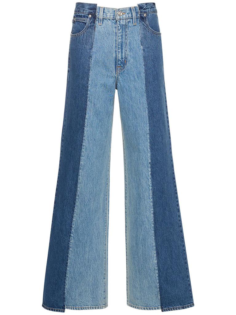 SLVRLAKE Re-worked Eva Paneled Denim Jeans