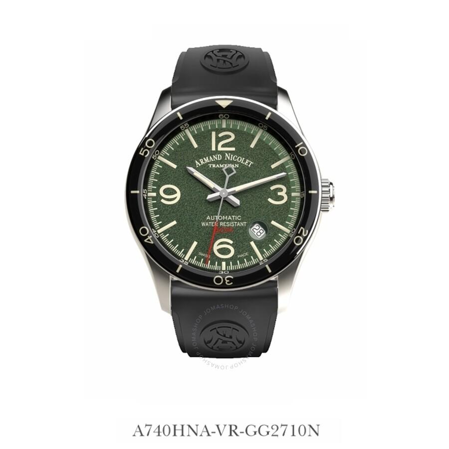 Armand Nicolet M2H Automatic Green Dial Men's Watch A740HNA-VR-GG2710N