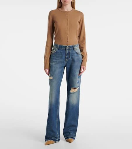 Dolce 
Gabbana Distressed straight jeans 7