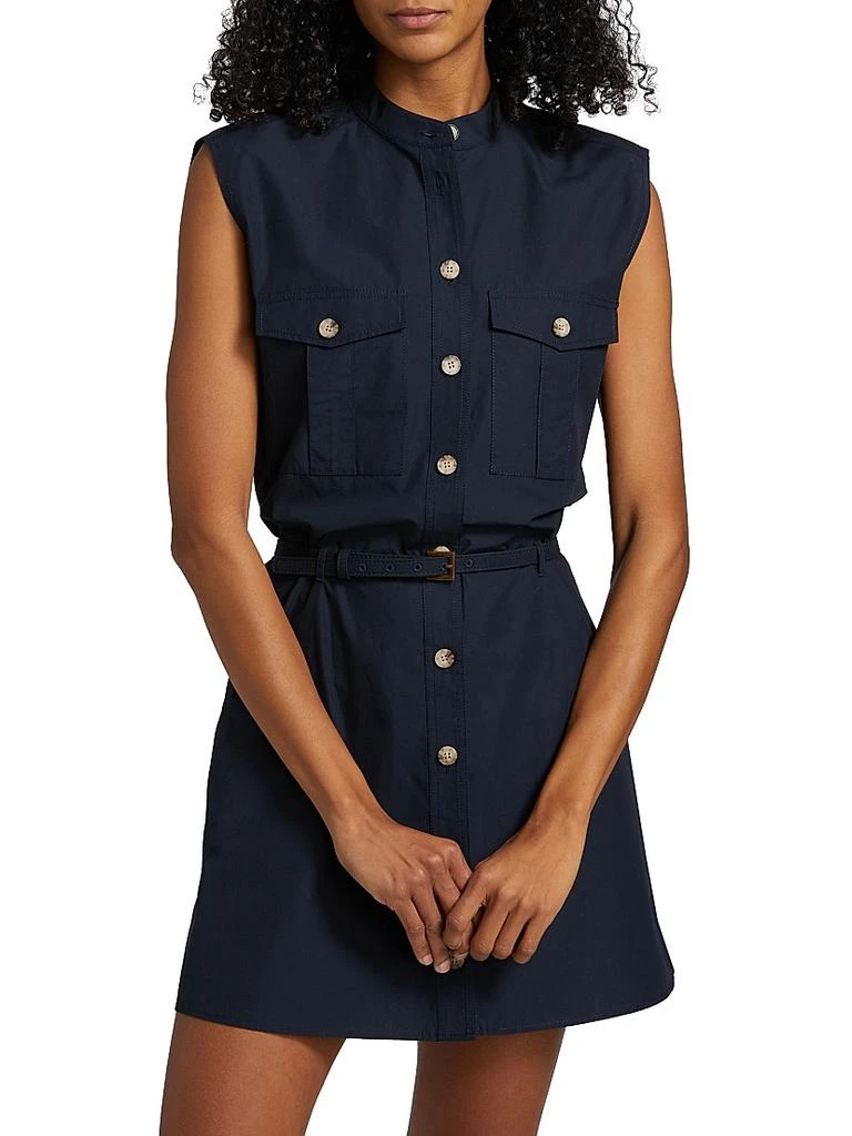 The Safari Cotton A-Line Minidress  On Sale Now with Up to 63% Off |  Discover Exclusive Deals & Savings at BeyondStyle  Authentic FRAME women's| cotton|mini-length|shirtdress|Women's|dresses|collared|women's  apparel|sleeveless|a-line|solid ...