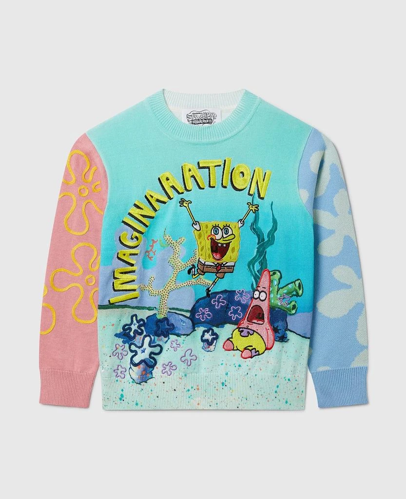 Stella McCartney Stella McCartney - Sponge Bob Graphic Crewneck Jumper, Multicolour, Size: 6 1