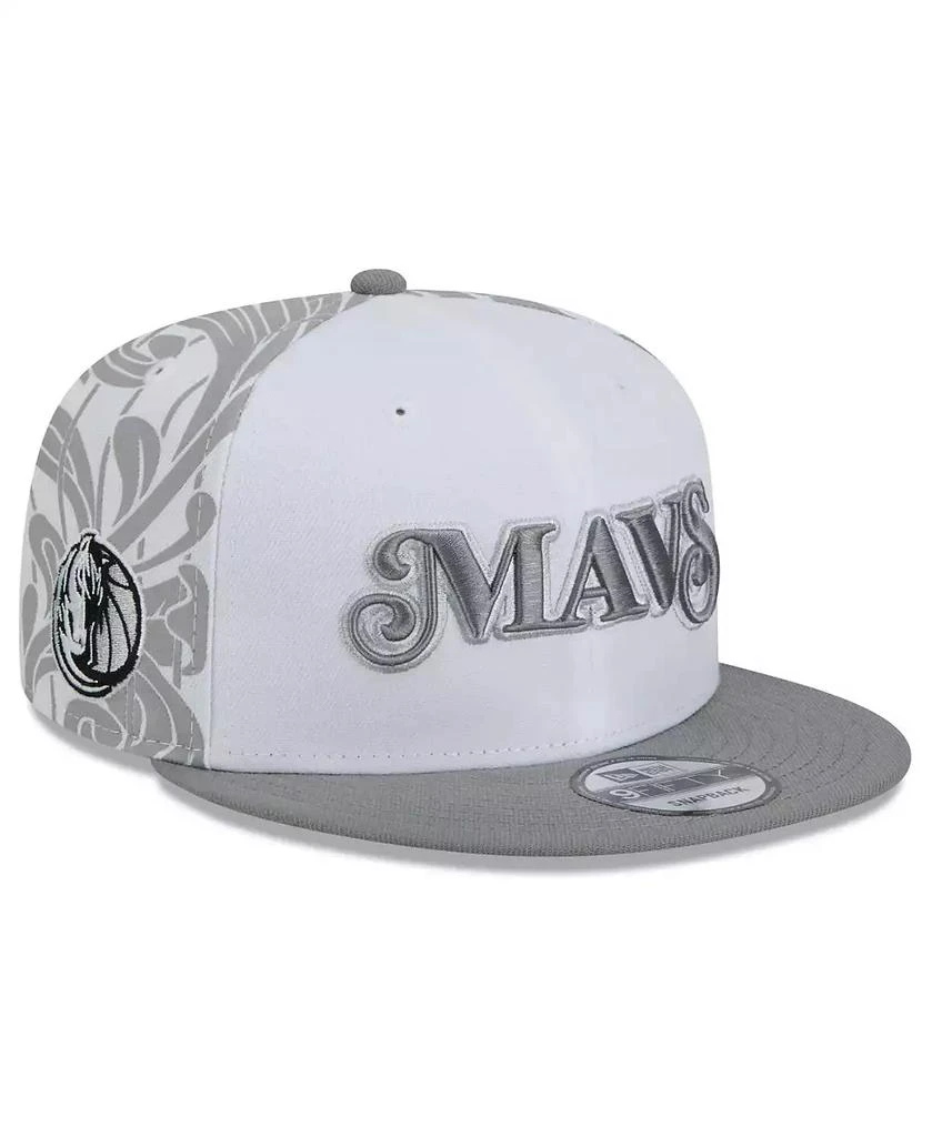 New Era Men's White Dallas Mavericks 2024/25 City Edition 9FIFTY Snapback Hat 1