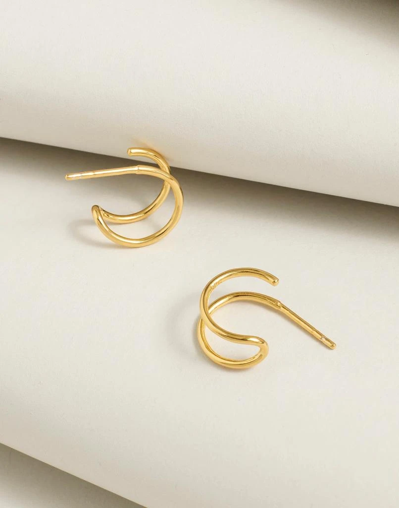 Madewell Demi-Fine Double Hoop Earrings