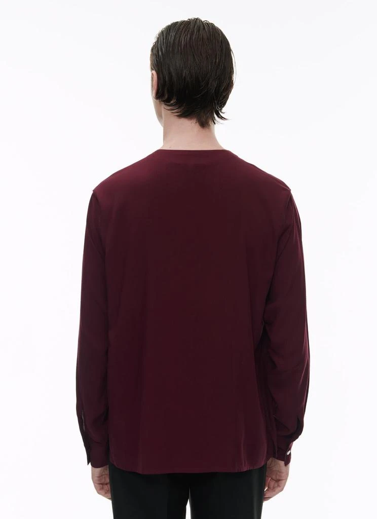 预计3周后发货 Fursac Chemise En Toile De Viscose - Bordeaux - Homme 5