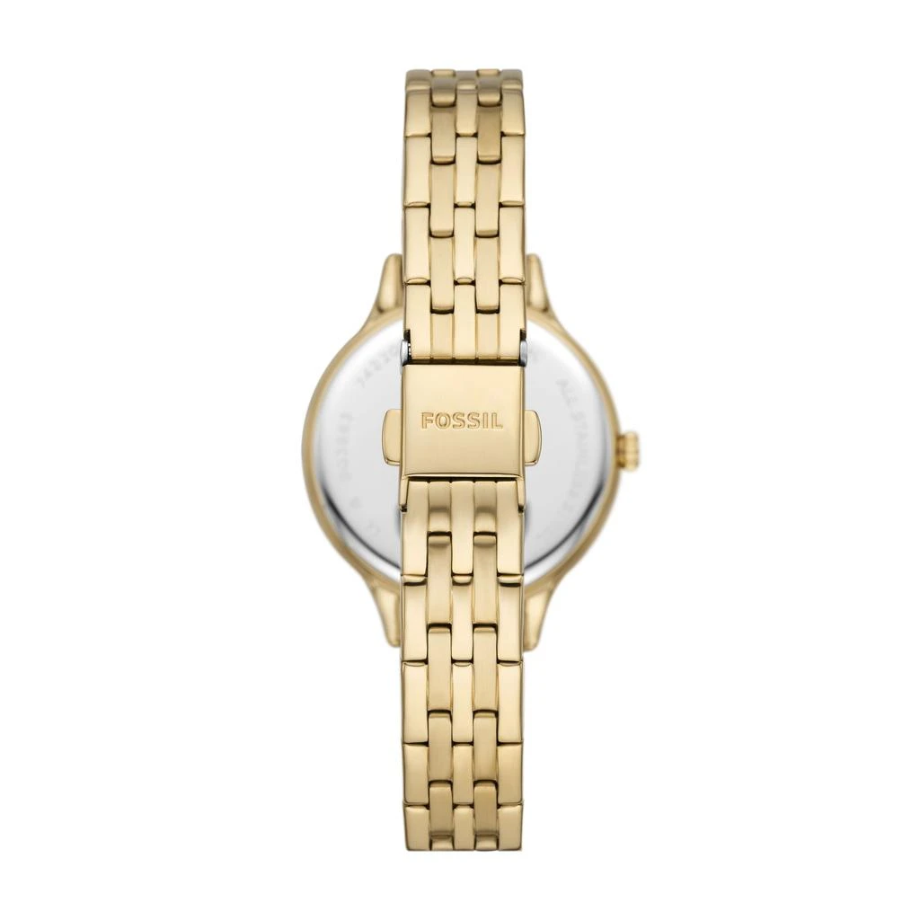 Fossil Fossil Outlet Women's Laney Three-Hand, Gold-Tone Stainless Steel Watch 2