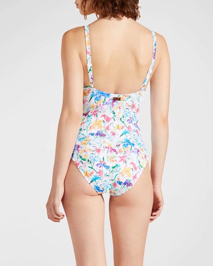 Vilebrequin Happy Flowers Jersey One-Piece Swimsuit