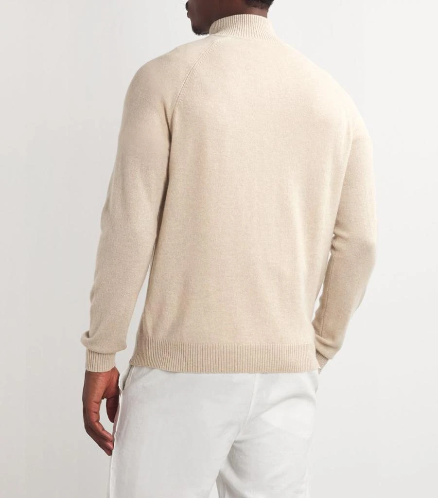 Derek Rose Cashmere Half-Zip Finley Sweatshirt 4