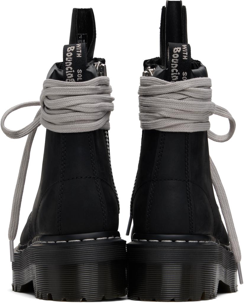 靴 Dr Martens Rick Owens steel toe boot 41 Rick Owens Black Dr. Martens Edition Quad Sole Steel Toe Boots