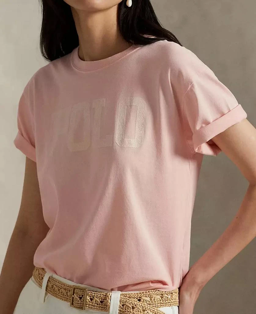 Ralph Lauren Women's Logo Cotton Jersey Crewneck Tee 3