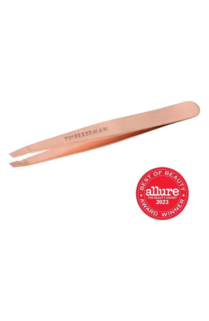 TWEEZERMAN Rose Gold Slant Tweezer 3