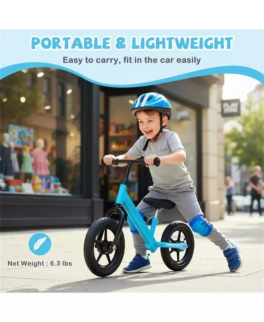 Mecale Lightweight Toddler Balance Bike No Pedal Training Bicycle-Blue 5