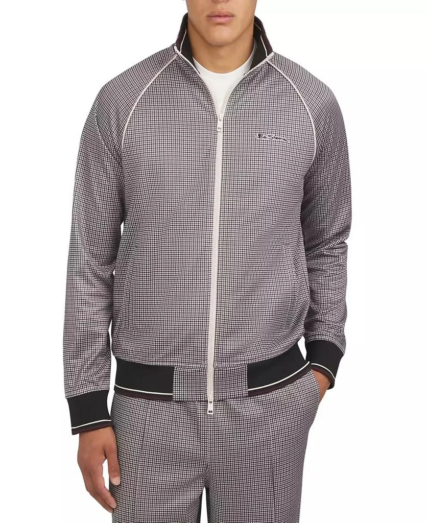 Ben Sherman Men's Houndstooth Track Jacket 1