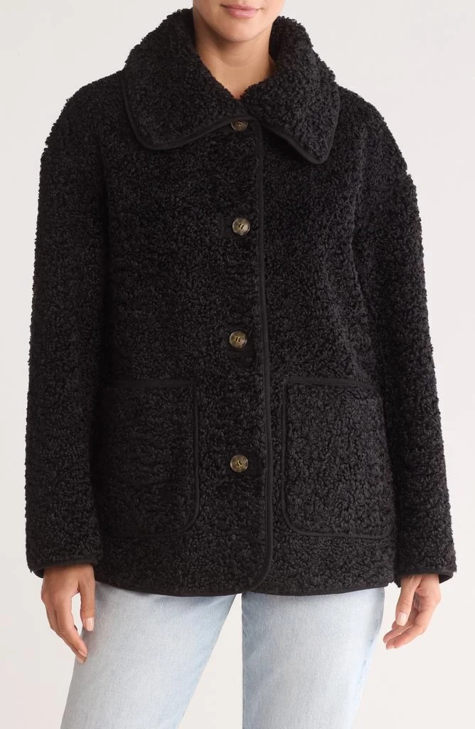 Lucky Brand Reversible Faux Shearling & Faux Suede Barn Jacket 1