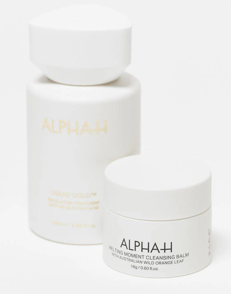 Alpha-H Alpha-H Liquid Gold Exfoliating Treatment with 5% Glycolic Acid & Melting Moment Cleansing Balm - 21% Saving 1