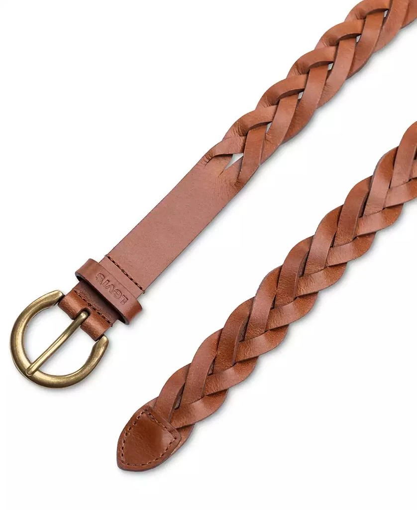 Levi's Women's Braided Leather Skinny Belt 3