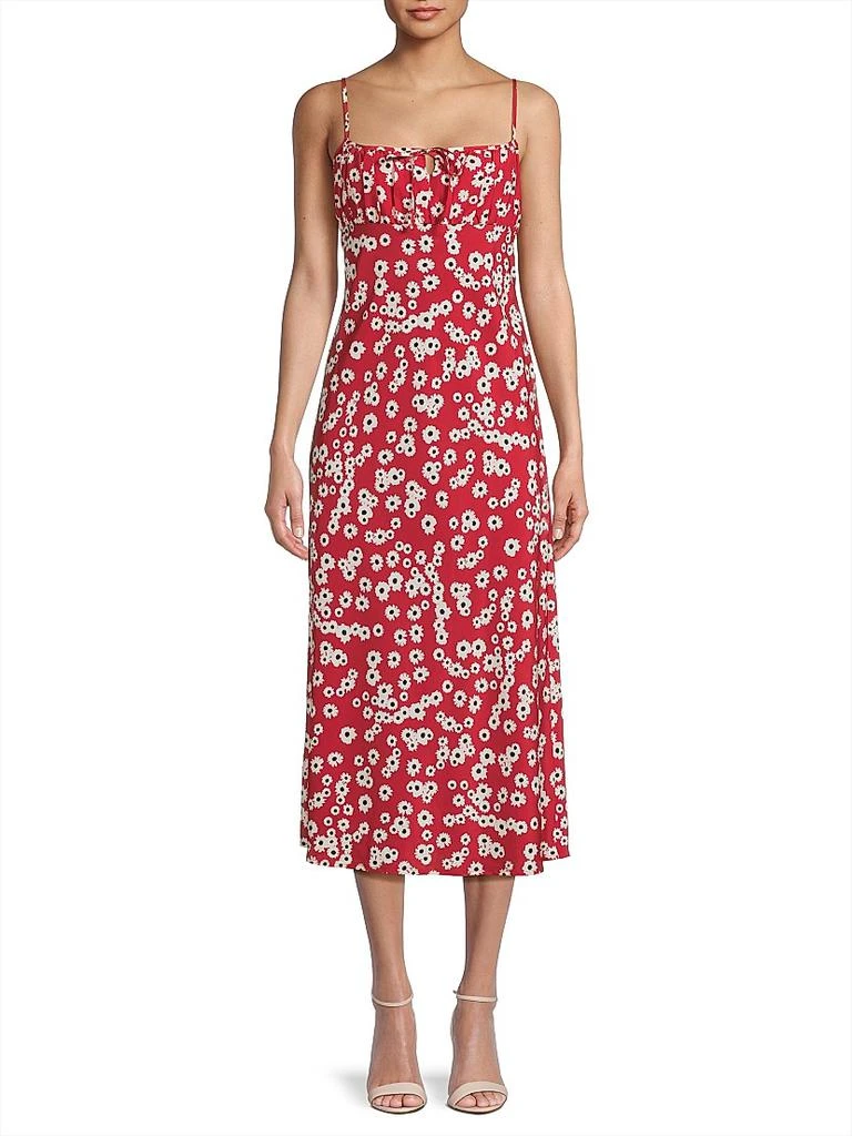 Ciao Lucia Leo Floral Keyhole Midi-Dress 3
