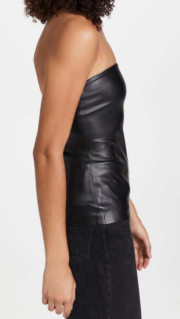 Susana Monaco Faux Leather Tube Top 3