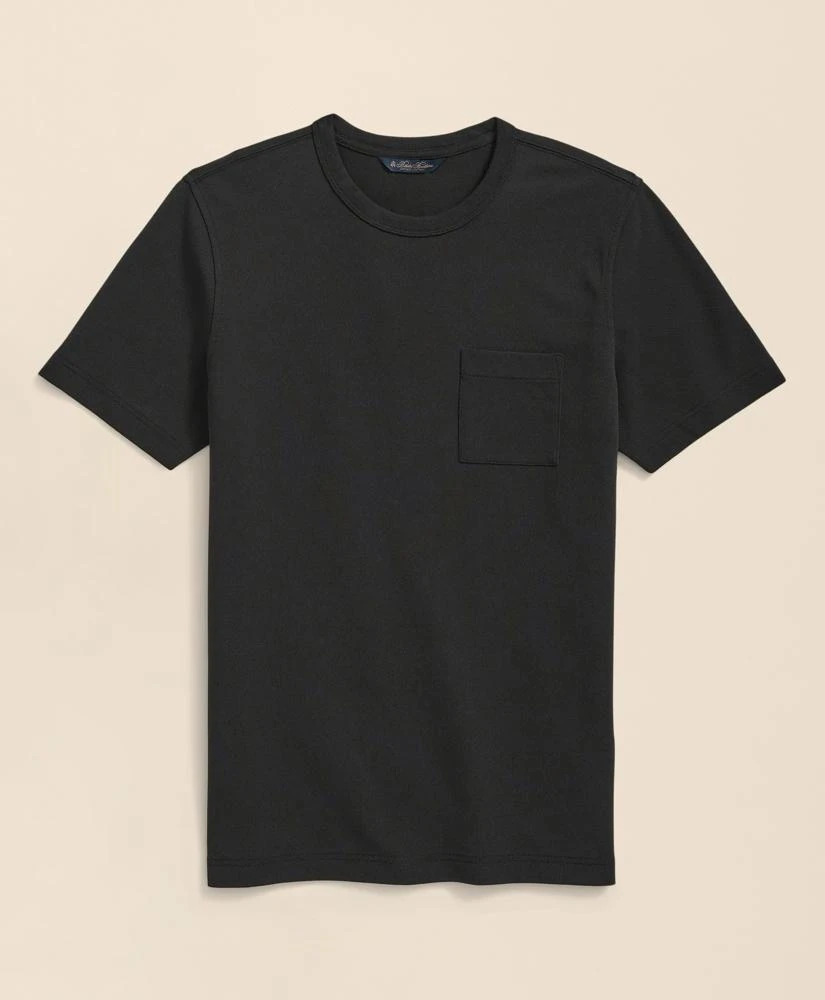 Brooks Brothers Pique T-Shirt in Garment-Washed Supima® Cotton
