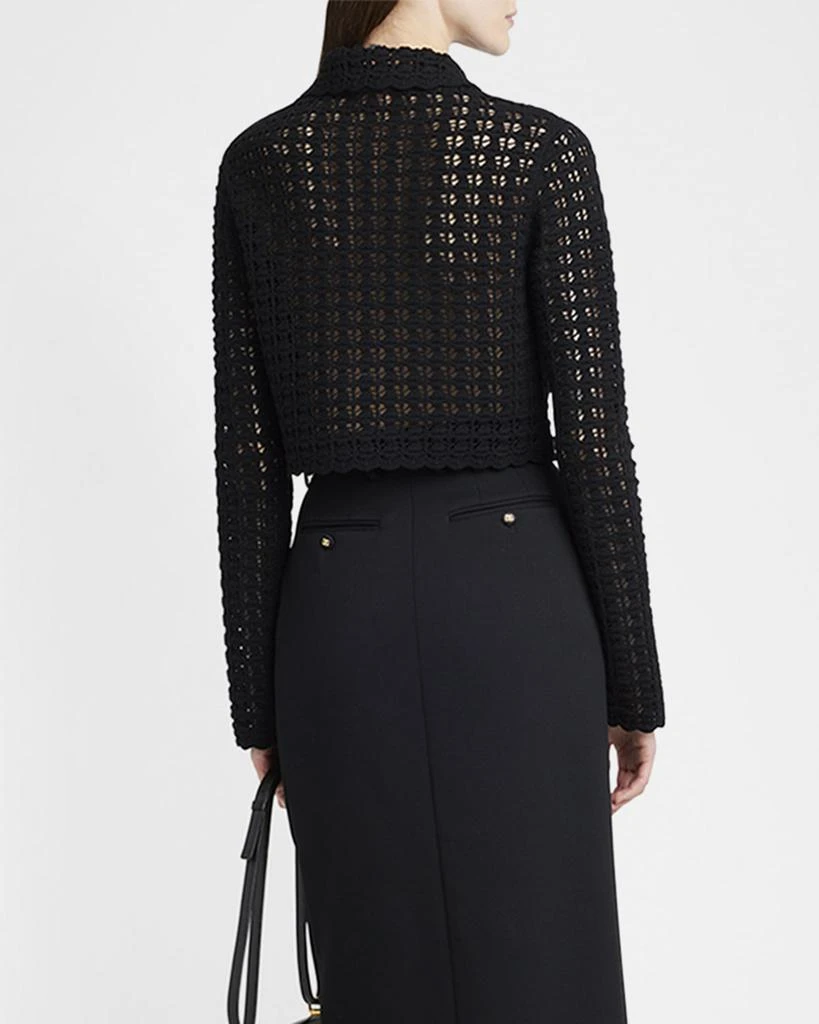 Dolce 
Gabbana Double-Breasted Crochet Knit Crop Jacket 2