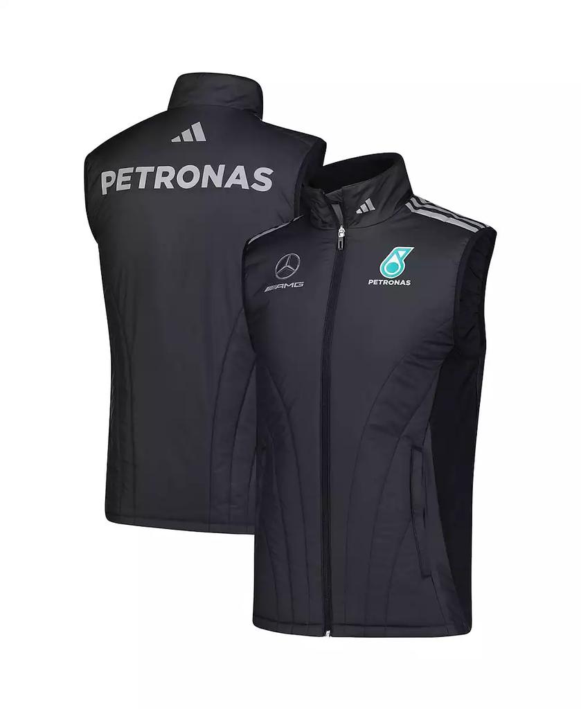 Adidas Men
s Black Mercedes-AMG Petronas F1 Team Wear Mechanics Full Zip Sweater Vest