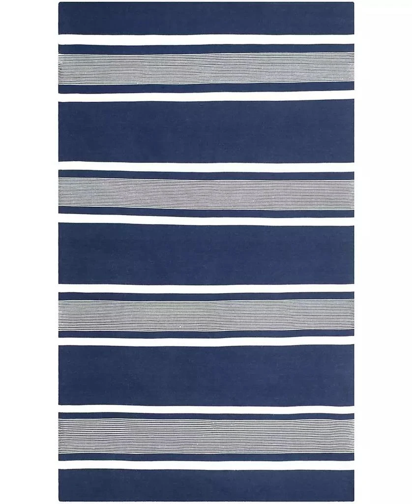 Ralph Lauren Hanover Stripe LRL2461A Navy 5' X 8' Outdoor Area Rug 1