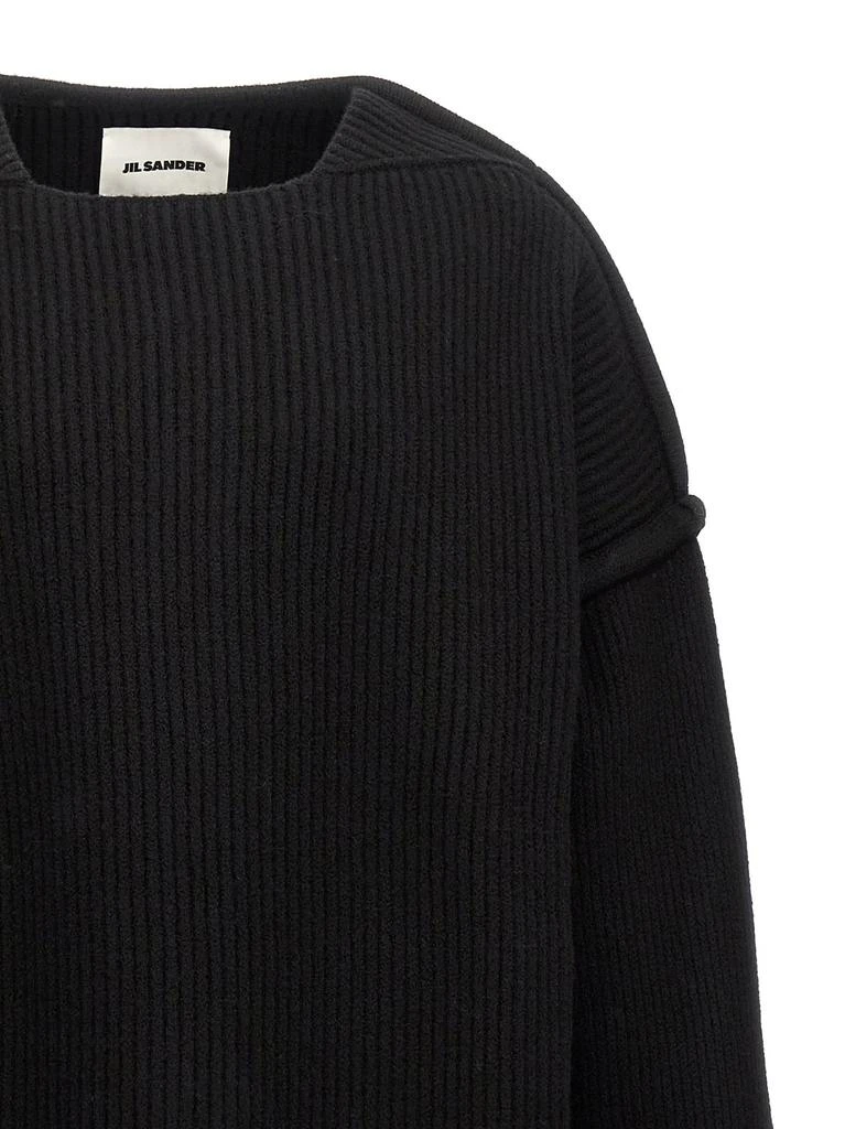 Jil Sander Jil Sander Geometric Neckline Knitted Jumper 3