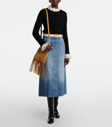 Valentino Denim midi skirt 2