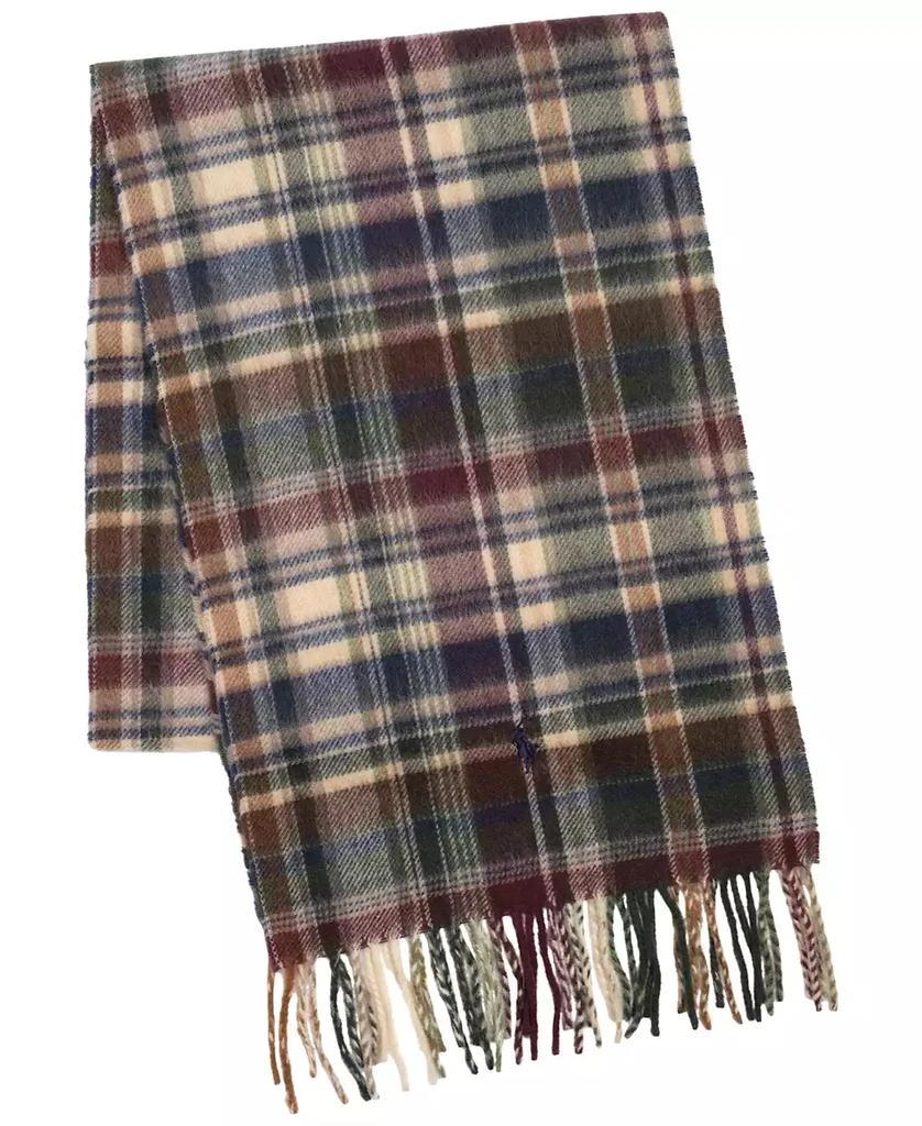 Ralph Lauren Men's Cashmere Blend Plaid Scarf 1