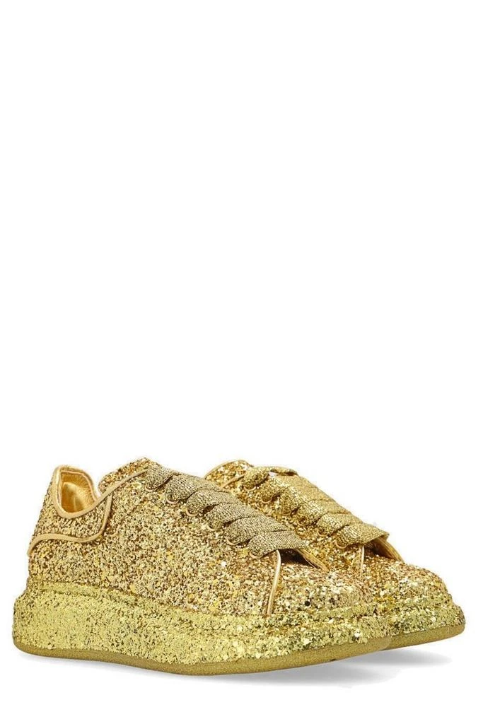 Alexander McQueen Kids Alexander McQueen Kids Glitter Detailed Lace-Up Sneakers 2