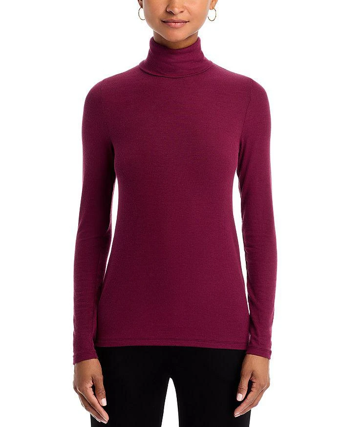 ATM Anthony Thomas Melillo Anthony Thomas Melillo Ribbed Long Sleeve Turtleneck Top 6