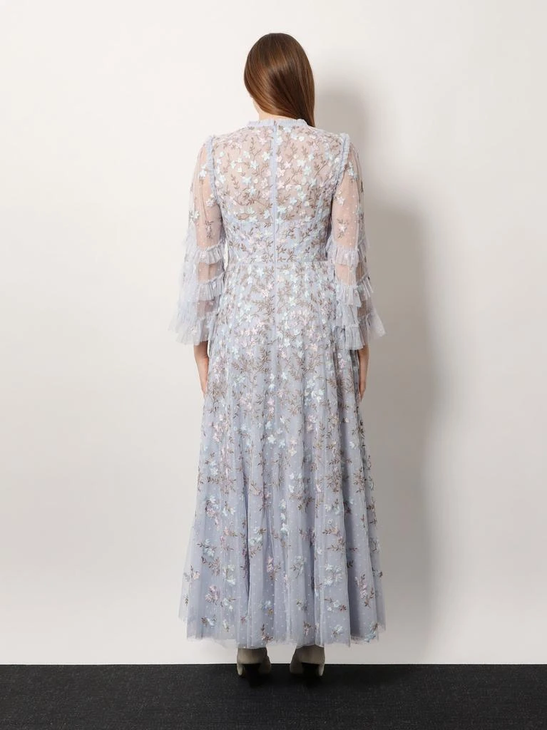 Needle & Thread Embroidered tulle long dress 3