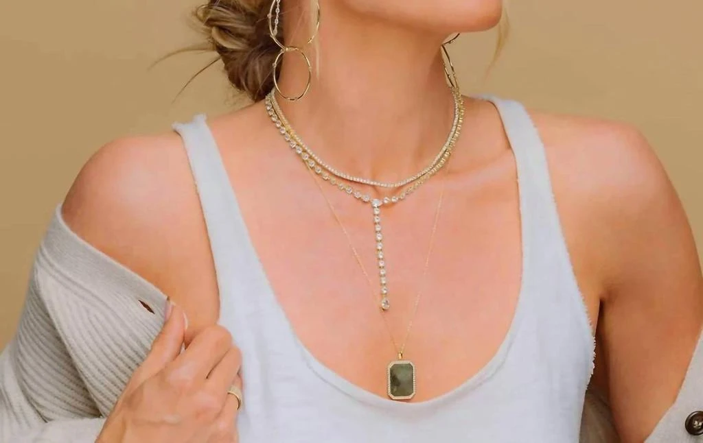 Melinda Maria Melinda Maria - Women's Diamond Drop Necklace 2
